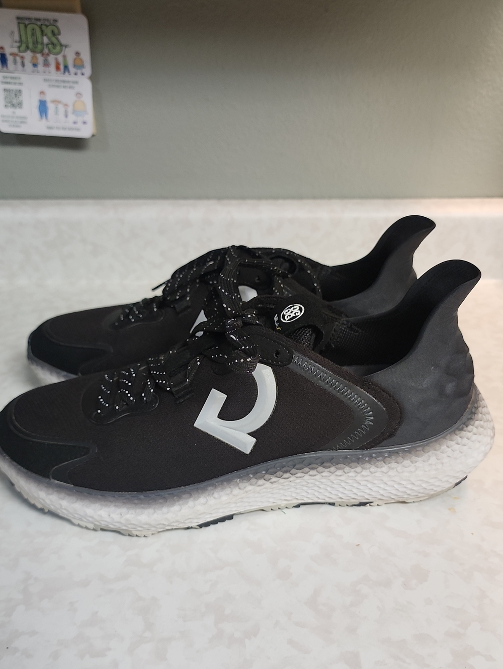 G/Fore MG4x2 Men's Black golf Sneakers with Reflective Accent
